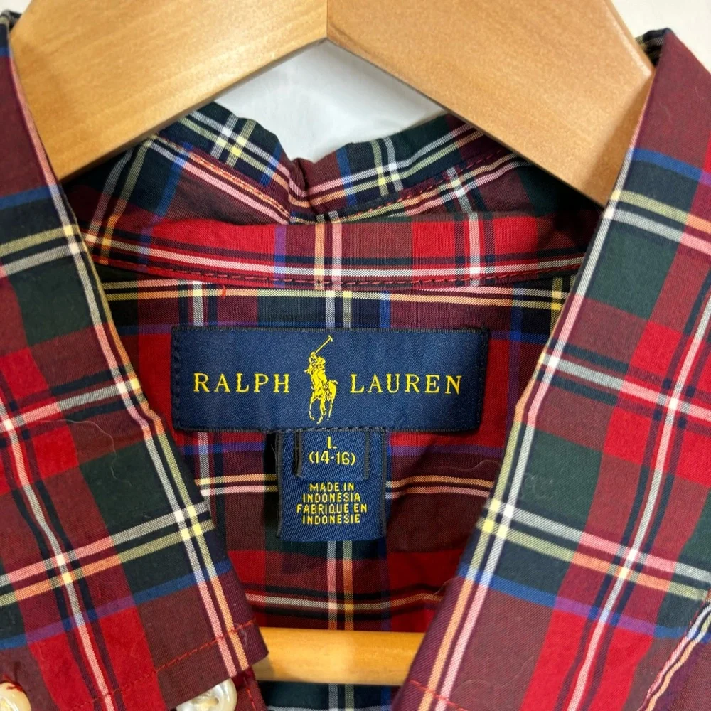 Ralph Lauren Kids Plaid Button Down Shirt